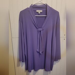 NWT Women's Purple Long Sleeve Blouse